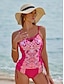 abordables Tankini-Slim Tankini Drawstring Boho Print Swimsuit
