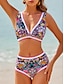 economico Bikini-Costume da Bagno da Donna con Ricami in Stile Boho
