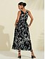 preiswerte Print Dresses-Graphic Print Sleeveless Maxi Dress