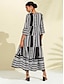 preiswerte Sale-Boho Paisley Damask Midi Dress