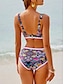 economico Bikini-Costume da Bagno da Donna con Ricami in Stile Boho