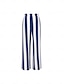 cheap Two Piece Sets-Striped Strapless Pocket Summer Shirt