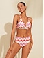 preiswerte Bikini-Geometric Print Triangle Bikini Swimsuit