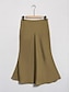 cheap Sale-Satin Knee Length Skirt