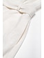 cheap Casual Dresses-White Pure Linen One-shoulder Maxi Dress