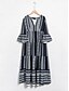 economico Sale-Print V Neck Midi Dress
