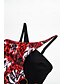 baratos Sale-Floral Leopard Print Bikini Swimsuit
