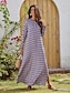 preiswerte Print Dresses-Satin Geometric Jewel Neck Maxi Dress