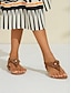 preiswerte Sandals-Damen Elegant Bohemien Strand Sandalen Flach