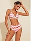 abordables Bikini-Geometric Print Triangle Bikini Swimsuit