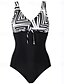 cheap One-Pieces-Women&#039;s Monokini Striped Color Block Padded Swimsuit