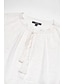 abordables Sale-Blusa de Mujer Elegante de Algodón 100% con Bordado Floral