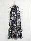 preiswerte Sale-Brandless Floral Print Sleeveless Midi Dress