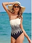 cheap One-Pieces-Mismatched Print One-piece Swimsuit