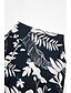 billige Sale-Floral Print Satin Side Slit Midi Skirt