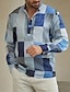 billige Shirts-Men&#039;s Plaid Stand Collar Shirt