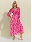 abordables Sale-Floral Cross Front Maxi Dress
