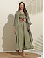 abordables Sale-Kimono Casual para Mujer en Satén Talla S M L