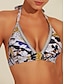 economico Bikini-Costume da Bagno da Donna con Stampa Piante