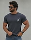 baratos T-Shirts-Camisa de Algodão Masculina Clássica e Confortável