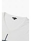 baratos Super Sale-Mulheres Camiseta Preto Branco Cinzento Gráfico Letra Imprimir Manga Curta Diário Final de semana Diário Básico Casual Decote V Padrão S
