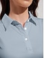 billige Polo Top-Dames Polo Golfshirt Button Up Polo Åndbart Hurtigtørrende Tennis Golf