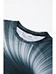 abordables Tank Tops-Hombre Unisexo Camisa Camiseta Tee Graphic de impresión en 3D Escote Redondo Negro / Blanco Amarillo Azul Piscina Verde Trébol Impresión 3D Talla Grande Casual Diario Manga Corta Impresión 3D