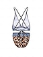 cheap Bikini-Leopard Fringe Bikini Swimwear Set