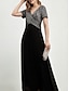 preiswerte Sale-Women&#039;s Sequin V Neck Maxi Dress