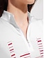 abordables Polo Top-Mujer Camisas de polo Violeta Negro Rosa Manga Larga Protección Solar Camiseta Otoño Invierno Ropa de golf para damas Ropa Trajes Ropa Ropa