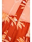 abordables Print Dresses-Mujer  Vestido Midi Naranja  Manga Larga con Flecos