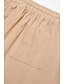 cheap Shorts-Men&#039;s Summer Beach Capri Pants in Linen Cotton Blend