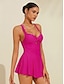 cheap One-Pieces-Hand-knitted Shoulder Straps Twisted One Piece Swimdress