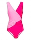 preiswerte Einteiler-Triangle Twist Contrast Swimsuit