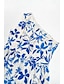 preiswerte Print Dresses-Floral One Shoulder Maxi Dress