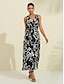 abordables Print Dresses-Graphic Resort Maxi Dress