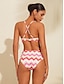 abordables Bikini-Geometric Print Triangle Bikini Swimsuit