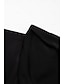 baratos Vestidos Midi-Elegant Black Half Sleeve Casual Dress