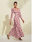 abordables Print Dresses-Women&#039;s Flying Flower Dress