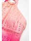 abordables Una pieza-Traje de Baño Bandeau Rosa para Mujer con Encaje