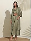billige Sale-Kvinders Afslappede Kimono Satin Størrelse S M L