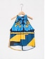 billige Blouses-Kvinders Casual Blomst Geometrisk Bluse med Slipsryg