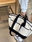 baratos Handbags &amp; Totes-Large Capacity Button Tote Bag