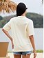 cheap T-Shirts-Women&#039;s T shirt Tee 100% Cotton Print Casual Weekend Basic Short Sleeve Round Neck Black