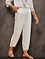 billige Pants-Women&#039;s Linen Cotton Straight Chinos