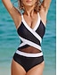 abordables Una pieza-Triangle Mesh One piece Swimsuit