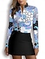 billige Zip Up Pullover-Women&#039;s Golf Polo Shirt