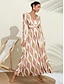 abordables Print Dresses-Women&#039;s Floral Wedding Party Dress