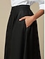 baratos Skirts-Button Up Tencel Maxi Skirt