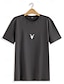 billige T-Shirts-Herrers Grafisk Bomuld T shirt Klassisk Komfortabel Sommer Mode